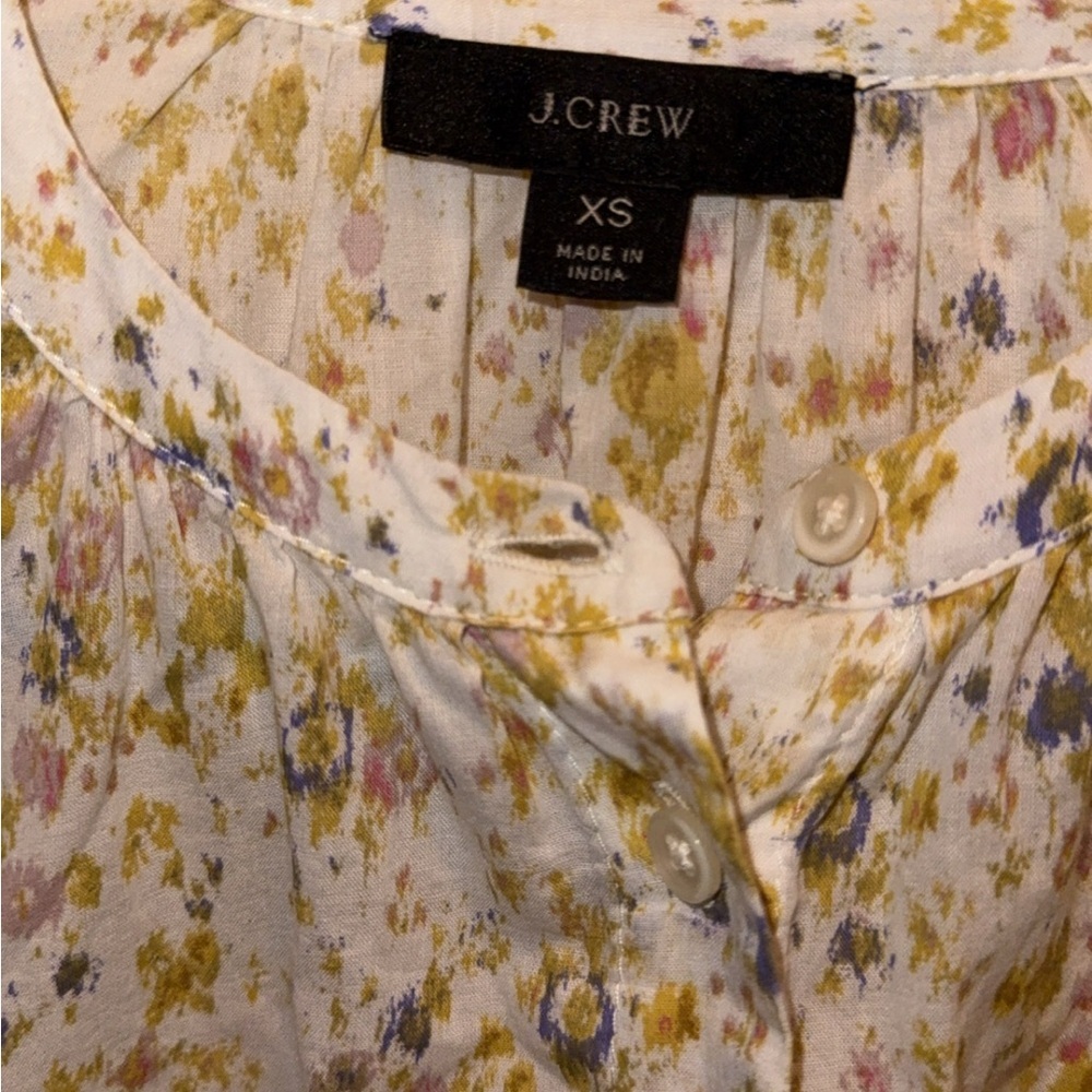 J. Crew Contemporary Multicolor Floral Blouse - Picture 3 of 8